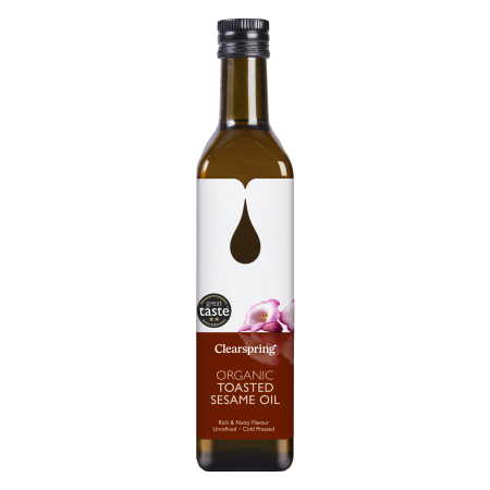 Sesamöl (mild) geröstet, BIO, Clearspring, 0,5l